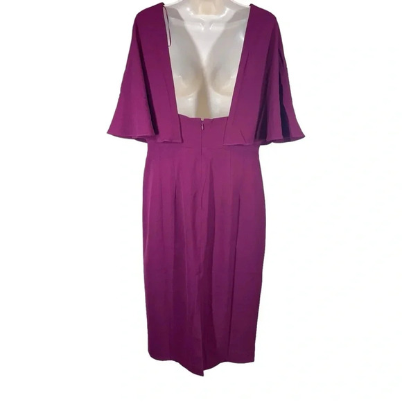 Dress the Population Louisa Butterfly Sleeve Cocktail Dress size large NEW - Picture 3 of 14